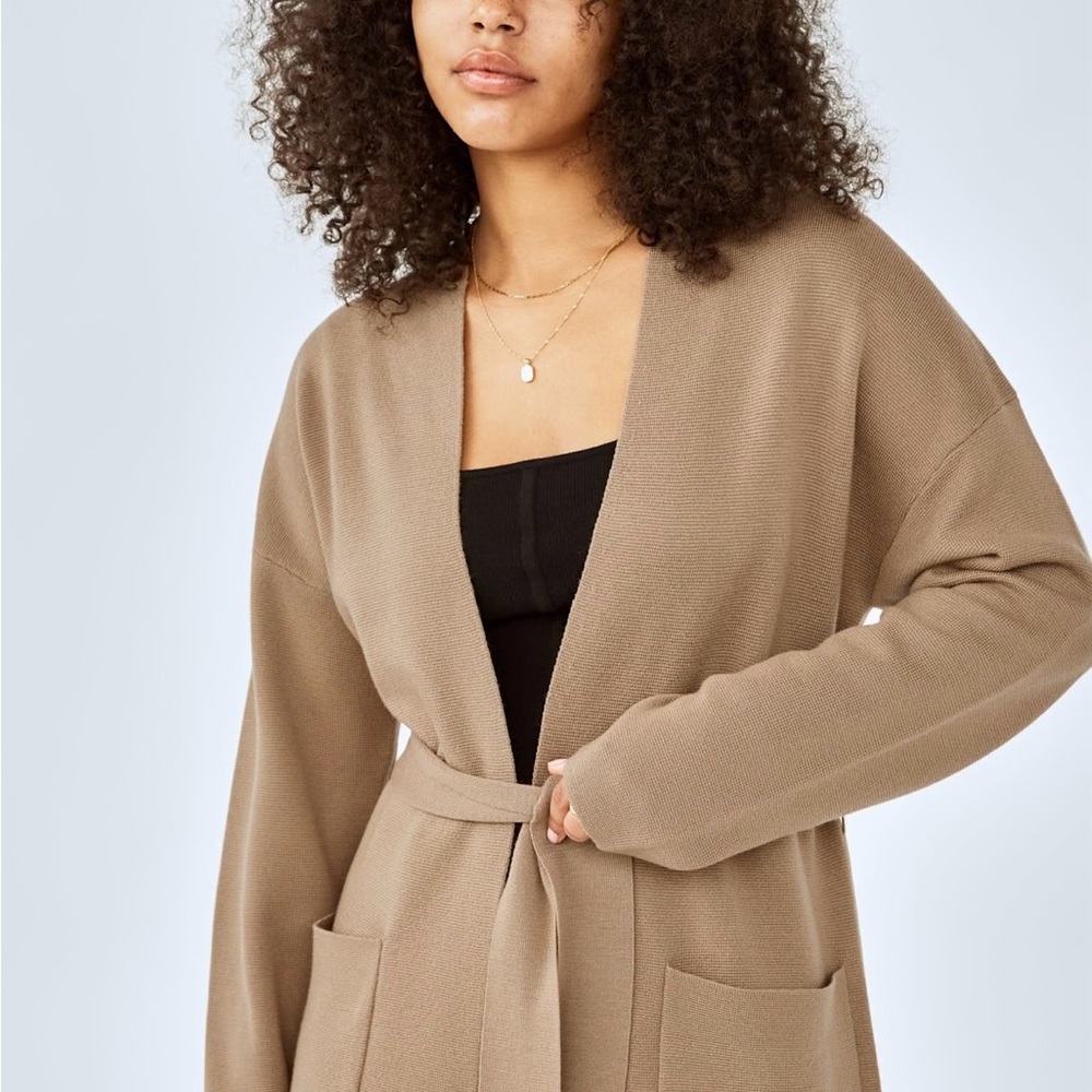 Wilfred Cozy Tan Long Sleeve Dress - Picture 3 of 14